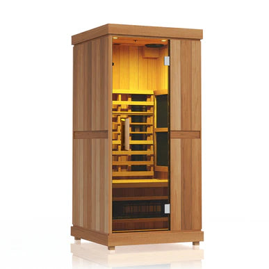 Finnmark FD-1 — 1-Person Full Spectrum Infrared Sauna | FD-KN001 - Complimentary Backrest Included