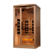 Golden Designs Reserve Edition Full-Spectrum Indoor Sauna with Himalayan Salt Bar, Canadian Hemlock (GDI-8010-02)