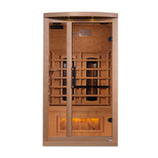 Golden Designs Reserve Edition Full-Spectrum Indoor Sauna with Himalayan Salt Bar, Canadian Hemlock (GDI-8010-02)