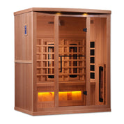 Golden Designs Reserve Edition Full-Spectrum Indoor Sauna with Himalayan Salt Bar, Canadian Hemlock (GDI-8030-02)