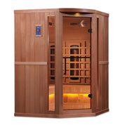 Golden Designs Reserve Edition Full-Spectrum Indoor Sauna with Himalayan Salt Bar, Canadian Hemlock (GDI-8035-02)