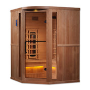 Golden Designs Reserve Edition Full-Spectrum Indoor Sauna with Himalayan Salt Bar, Canadian Hemlock (GDI-8035-02)