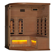 Golden Designs Reserve Edition Full-Spectrum Indoor Sauna with Himalayan Salt Bar, Canadian Hemlock (GDI-8035-02)