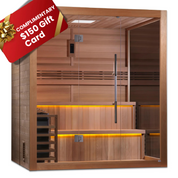 Golden Designs "Kuusamo Edition" 6 Person Traditional Indoor Sauna - Canadian Red Cedar Interior (GDI-7206-01)