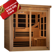 Golden Designs Near Zero EMF Far Infrared Indoor Sauna, Natural Hemlock (GDI-6996-02)