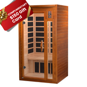 Dynamic Saunas Ultra Low EMF Far Infrared Indoor Sauna, Barcelona Elite Edition, Natural Hemlock (DYN-6106-01)