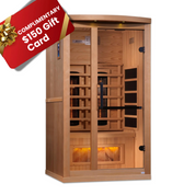 Golden Designs Reserve Edition Full-Spectrum Indoor Sauna with Himalayan Salt Bar, Canadian Hemlock (GDI-8010-02)