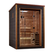 Golden Designs Narvik 2 Person Outdoor/Indoor Traditional Sauna - Canadian Red Cedar Interior (GDI-8202-01)