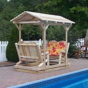 Dundalk Leisurecraft - Log Glider with Roof