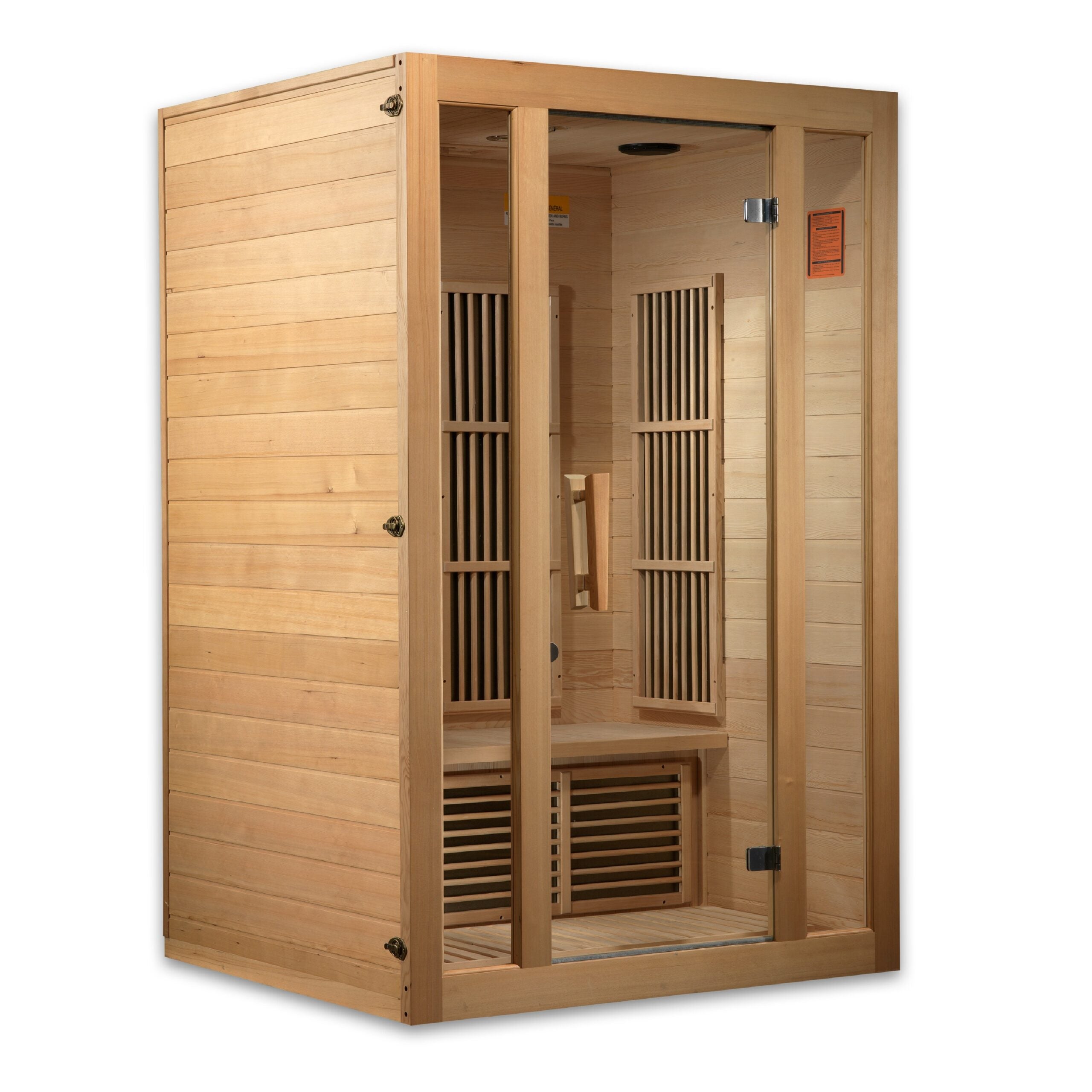 Maxxus Saunas Seattle Carbon Far Infrared Indoor Sauna for 2 Persons, Hemlock Wood (MX-J206-01)