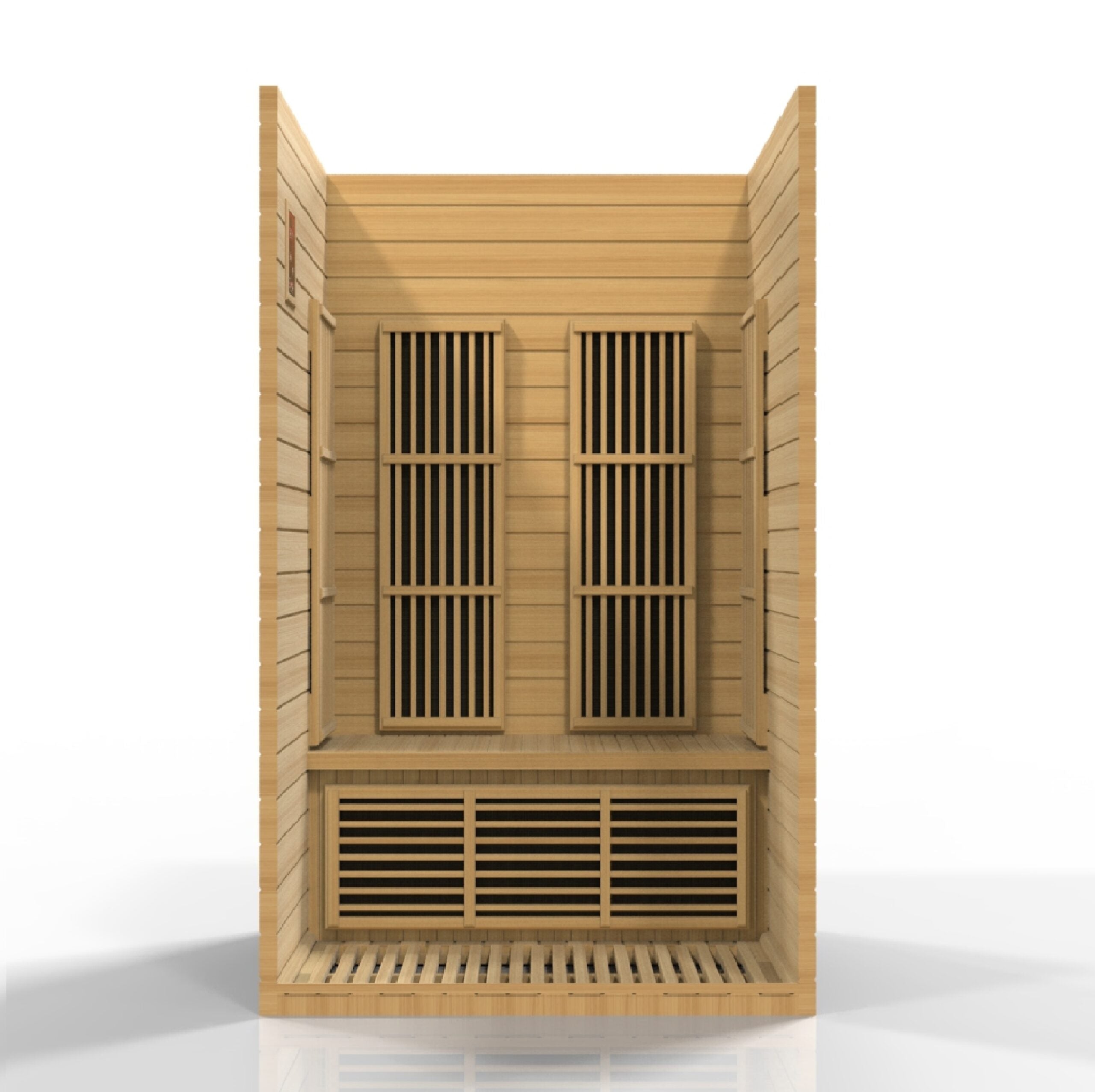 Maxxus Saunas Seattle Carbon Far Infrared Indoor Sauna for 2 Persons, Hemlock Wood (MX-J206-01)