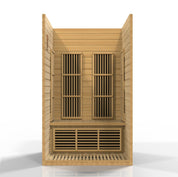 Maxxus Near Zero EMF 2 Person Infrared Sauna, Natural Hemlock (MX-J206-01-ZF)