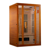 Maxxus Aspen Dual Tech 2 Person Indoor Low EMF FAR Infrared Sauna Canadian Hemlock (MX-J206-02S)