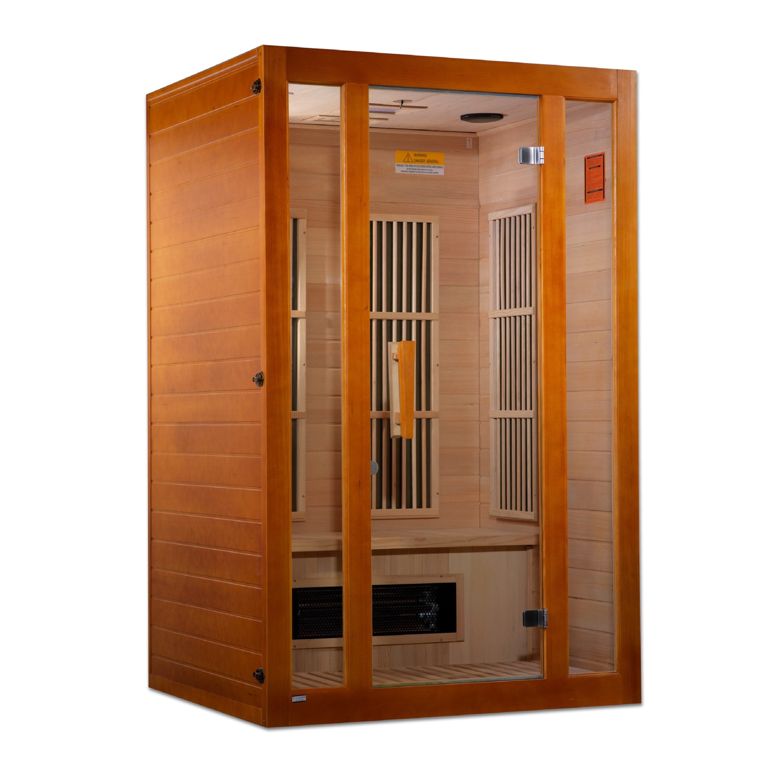 Maxxus Aspen Dual Tech 2 Person Indoor Low EMF FAR Infrared Sauna Canadian Hemlock (MX-J206-02S)