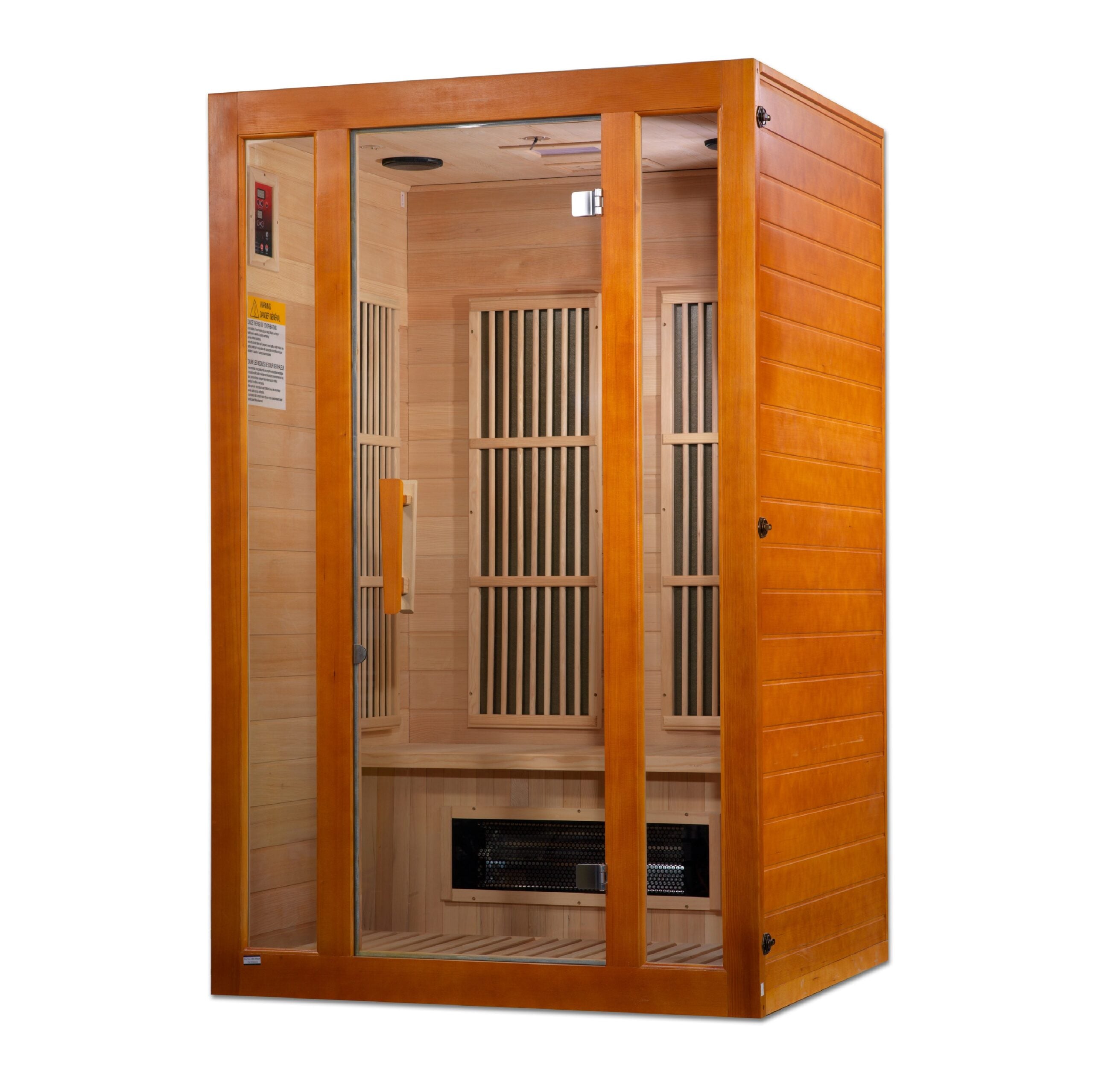 Maxxus Aspen Dual Tech 2 Person Indoor Low EMF FAR Infrared Sauna Canadian Hemlock (MX-J206-02S)