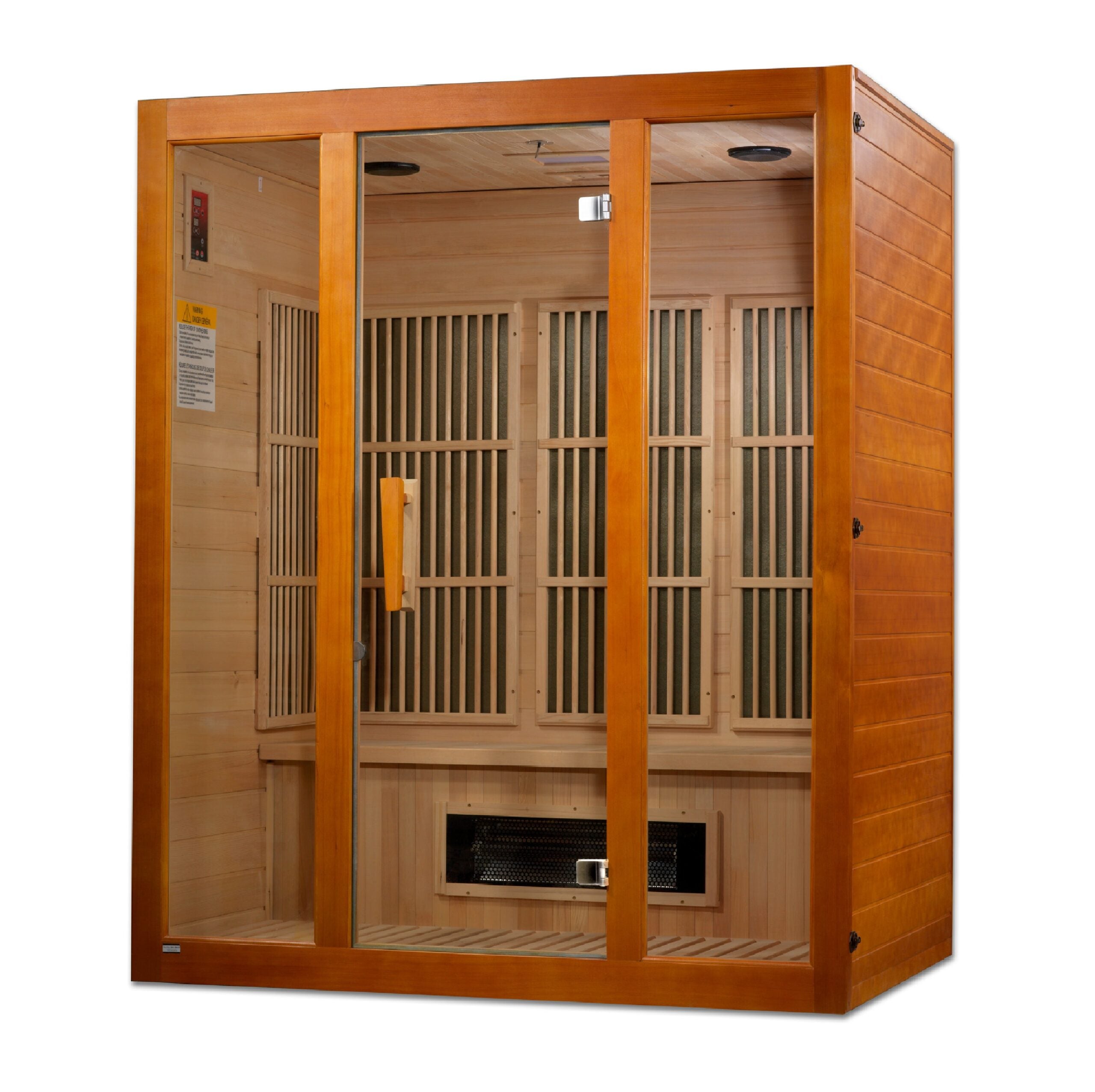 Maxxus "Alpine" Indoor Dual Technology Low EMF FAR IR Indoor Sauna, Natural Hemlock (MX-J306-02S)