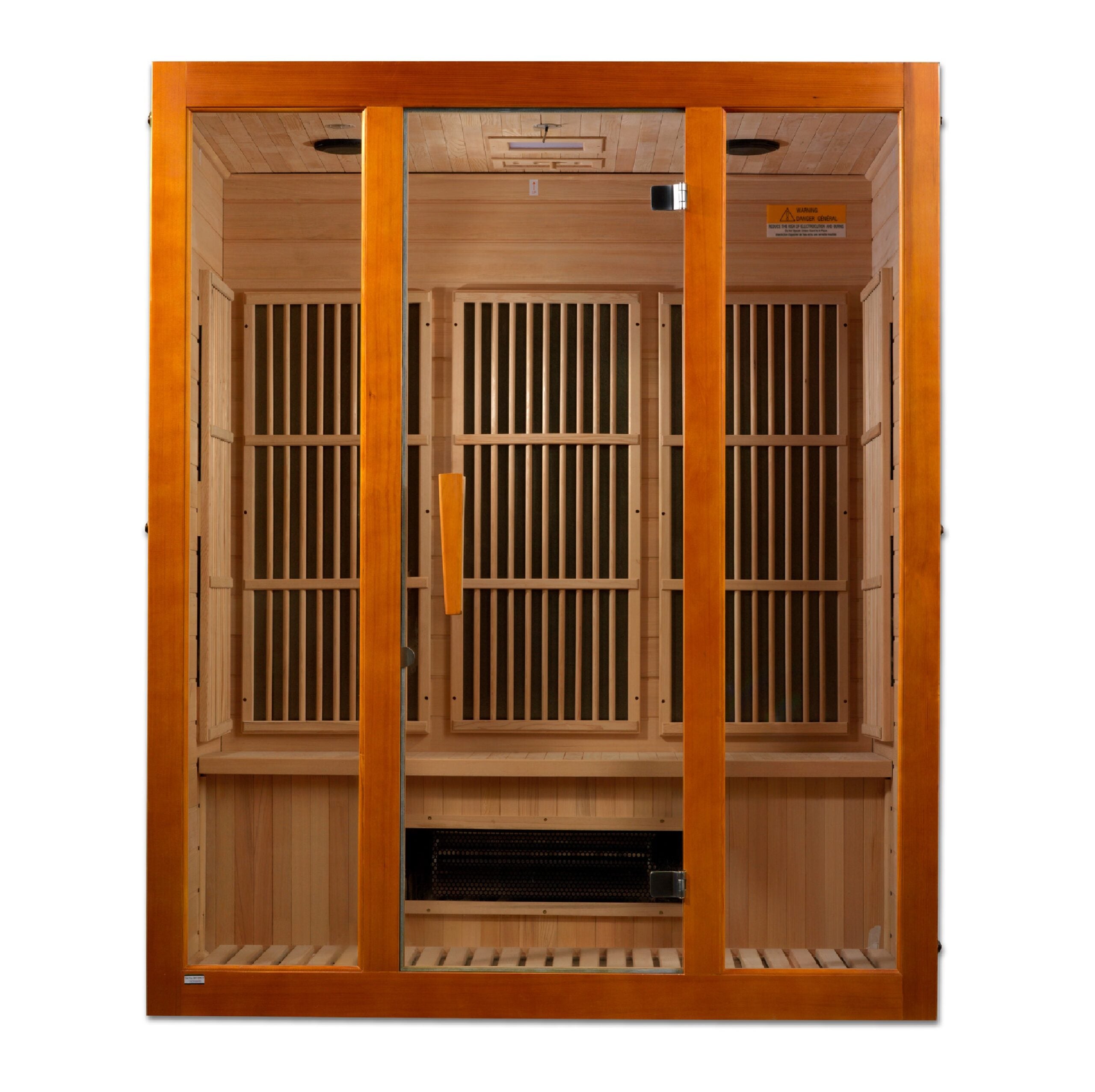 Maxxus "Alpine" Indoor Dual Technology Low EMF FAR IR Indoor Sauna, Natural Hemlock (MX-J306-02S)