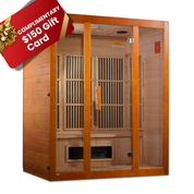 Maxxus "Alpine" Indoor Dual Technology Low EMF FAR IR Indoor Sauna, Natural Hemlock (MX-J306-02S)