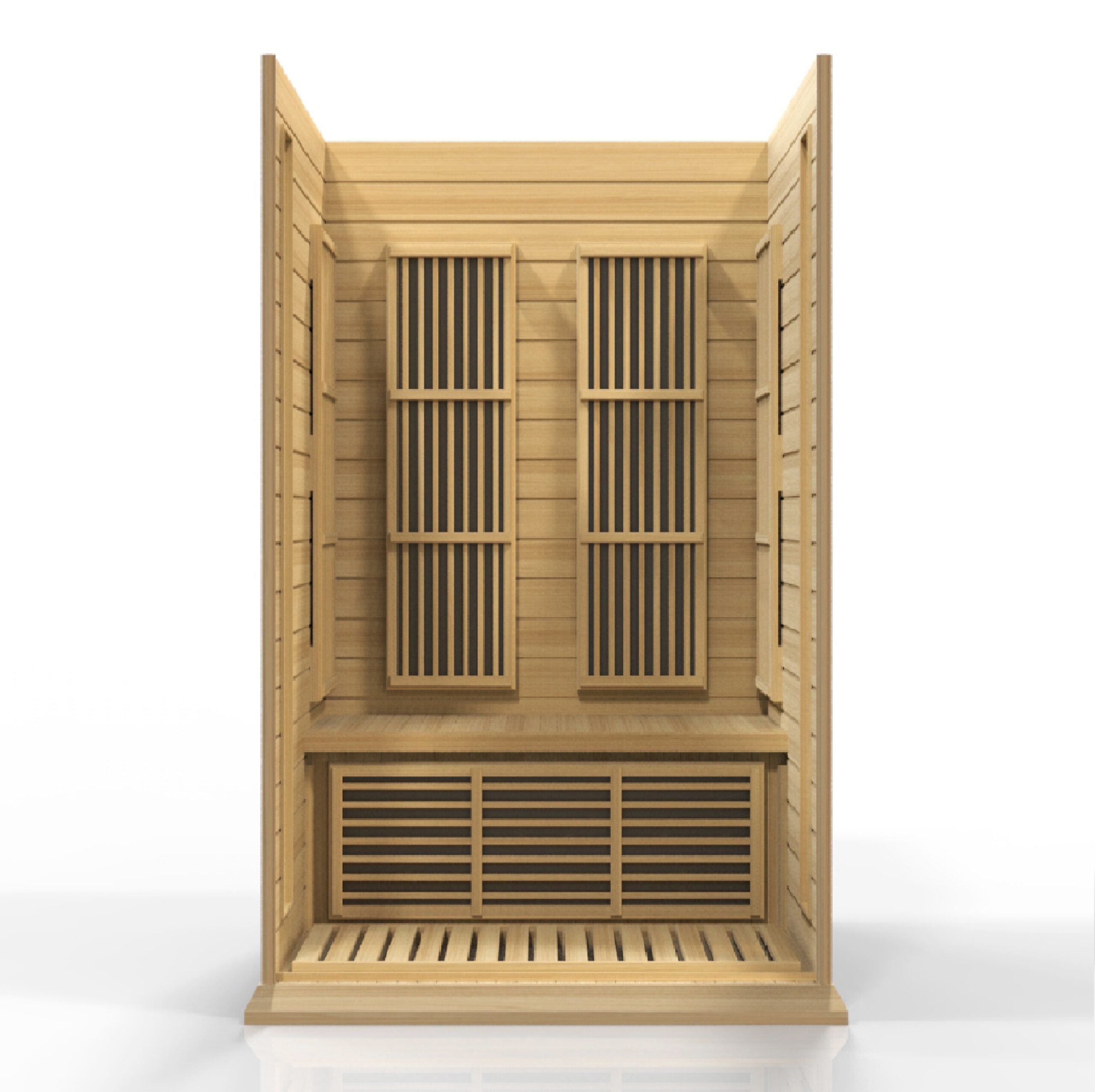 Maxxus 2-Person Near Zero EMF Infrared Indoor Sauna, Canadian Hemlock (MX-K206-01-ZF)