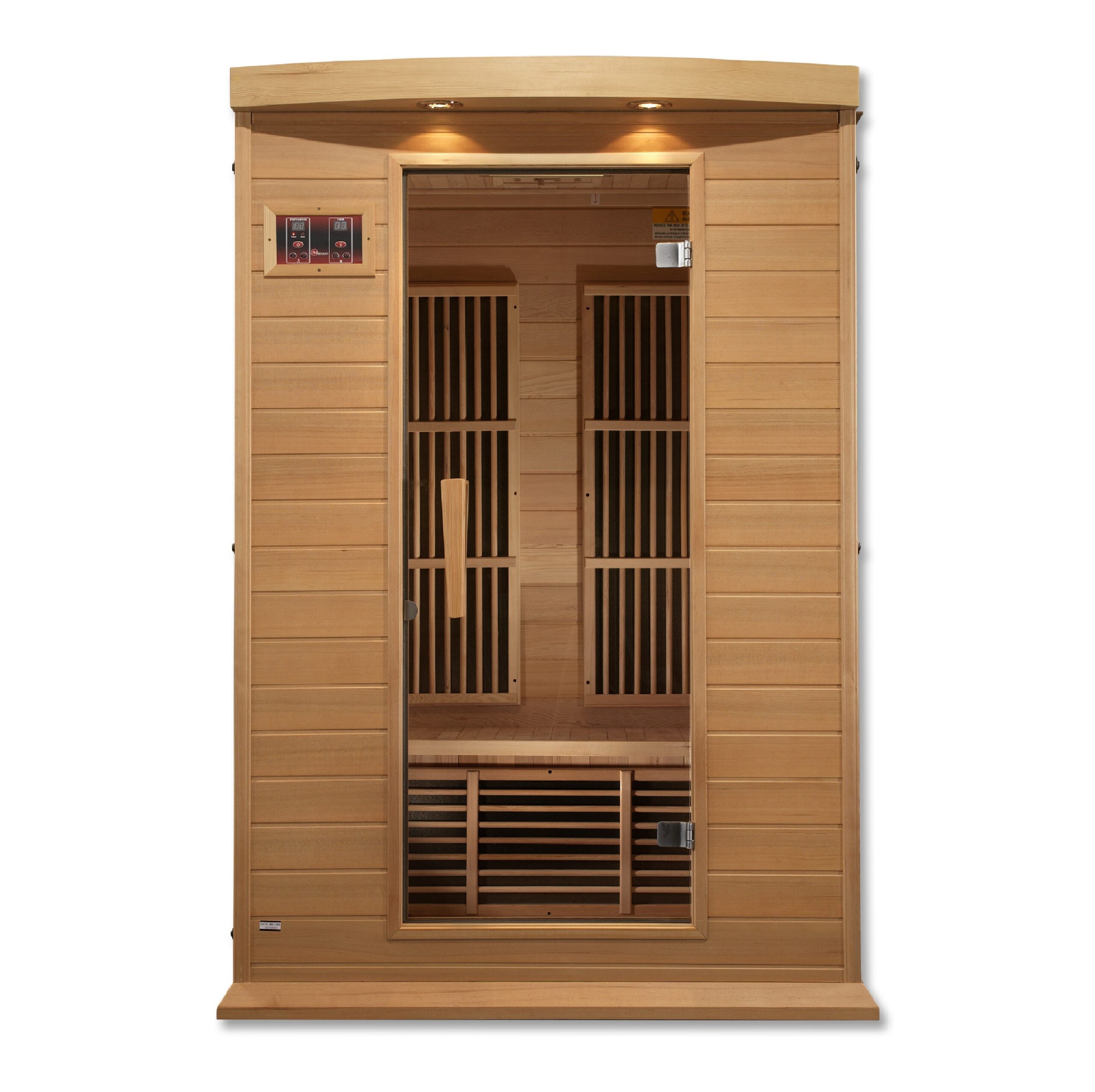 Maxxus 2-Person Near Zero EMF Infrared Indoor Sauna, Canadian Hemlock (MX-K206-01-ZF)