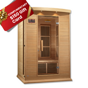 Maxxus 2-Person Near Zero EMF Infrared Indoor Sauna, Canadian Hemlock (MX-K206-01-ZF)