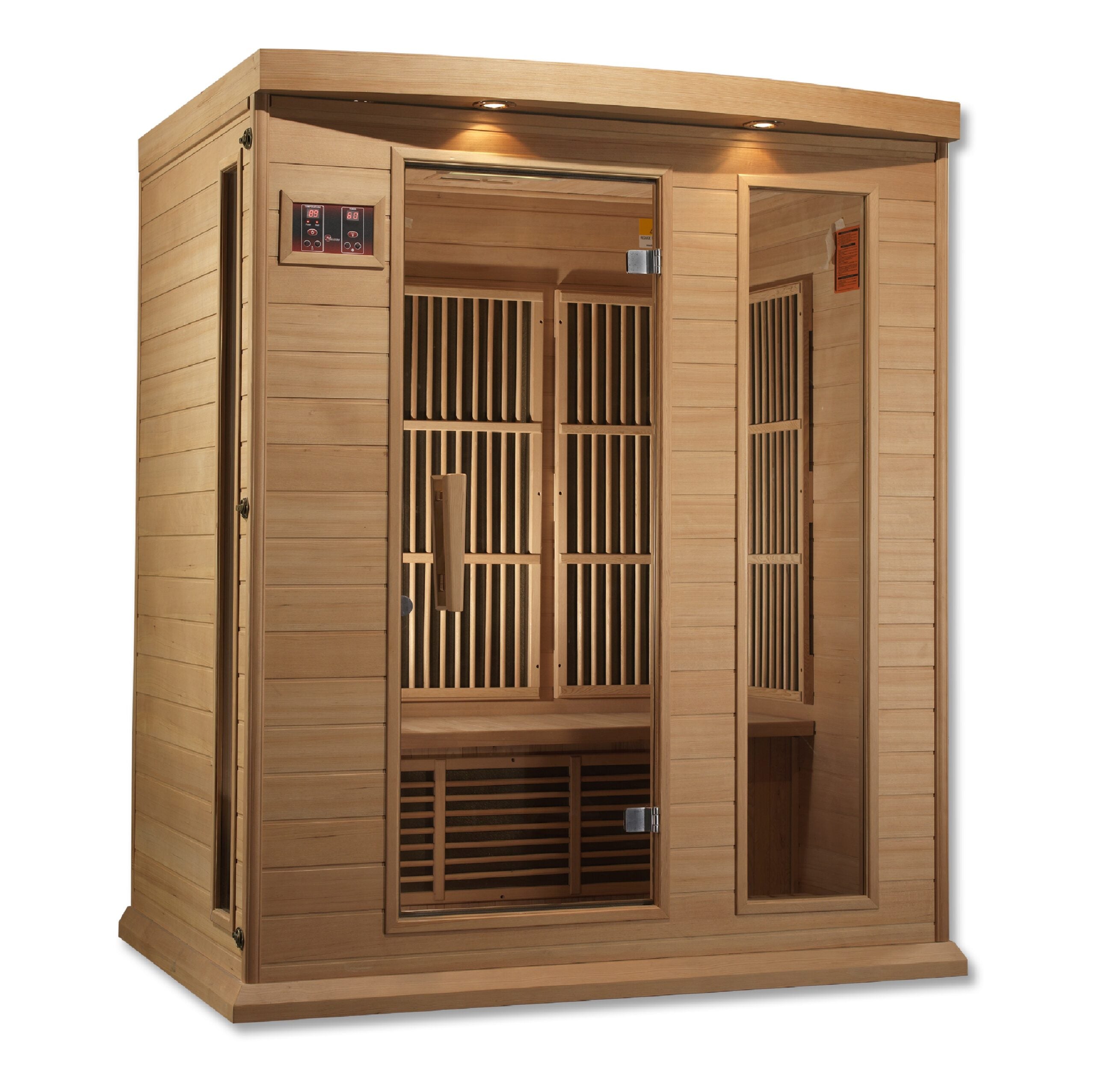 Maxxus Hemlock 3-Person Low EMF FAR Infrared Indoor Sauna (MX-K306-01)