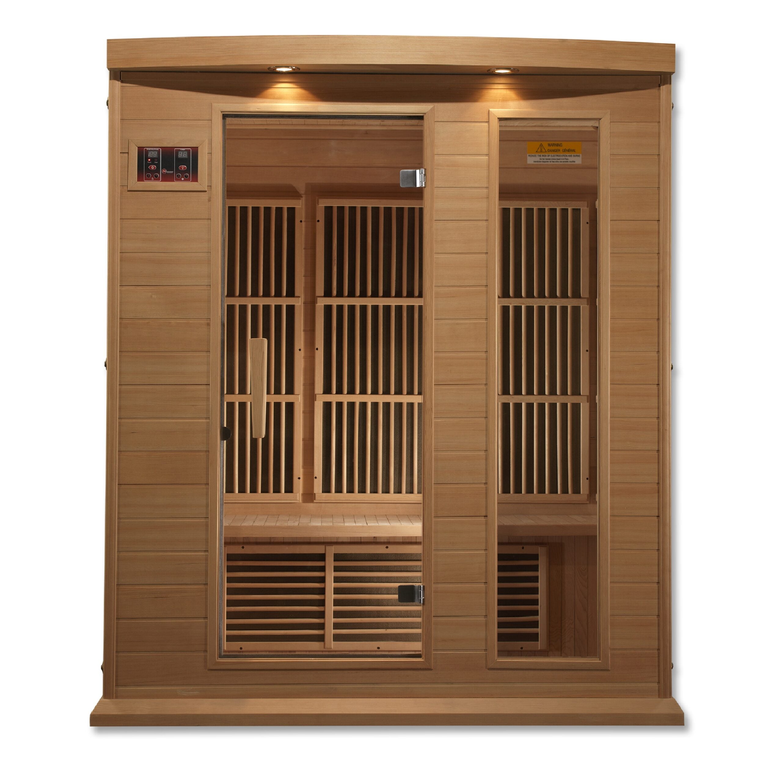 Maxxus Hemlock 3-Person Low EMF FAR Infrared Indoor Sauna (MX-K306-01)