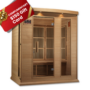 Maxxus Hemlock 3-Person Low EMF FAR Infrared Indoor Sauna (MX-K306-01)