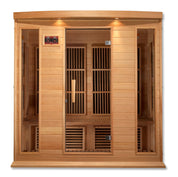 Maxxus 4 Person Low EMF FAR Infrared Dry Indoor Sauna in Canadian Hemlock (MX-K406-01)