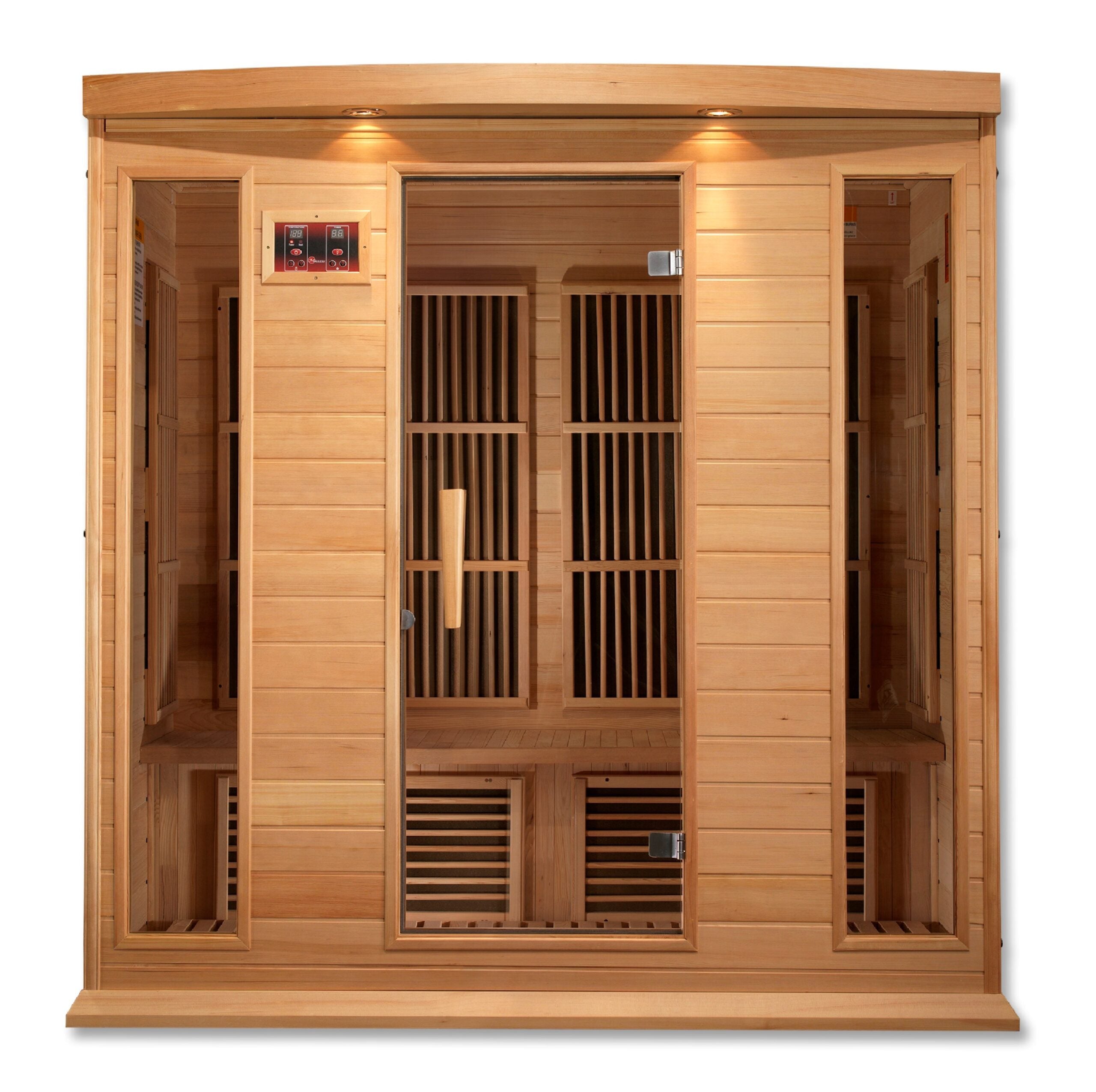 Maxxus 4 Person Near Zero EMF FAR Infrared Indoor Sauna, Canadian Hemlock (MX-K406-01-ZF)