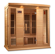 Maxxus 4 Person Low EMF FAR Infrared Dry Indoor Sauna in Canadian Hemlock (MX-K406-01)