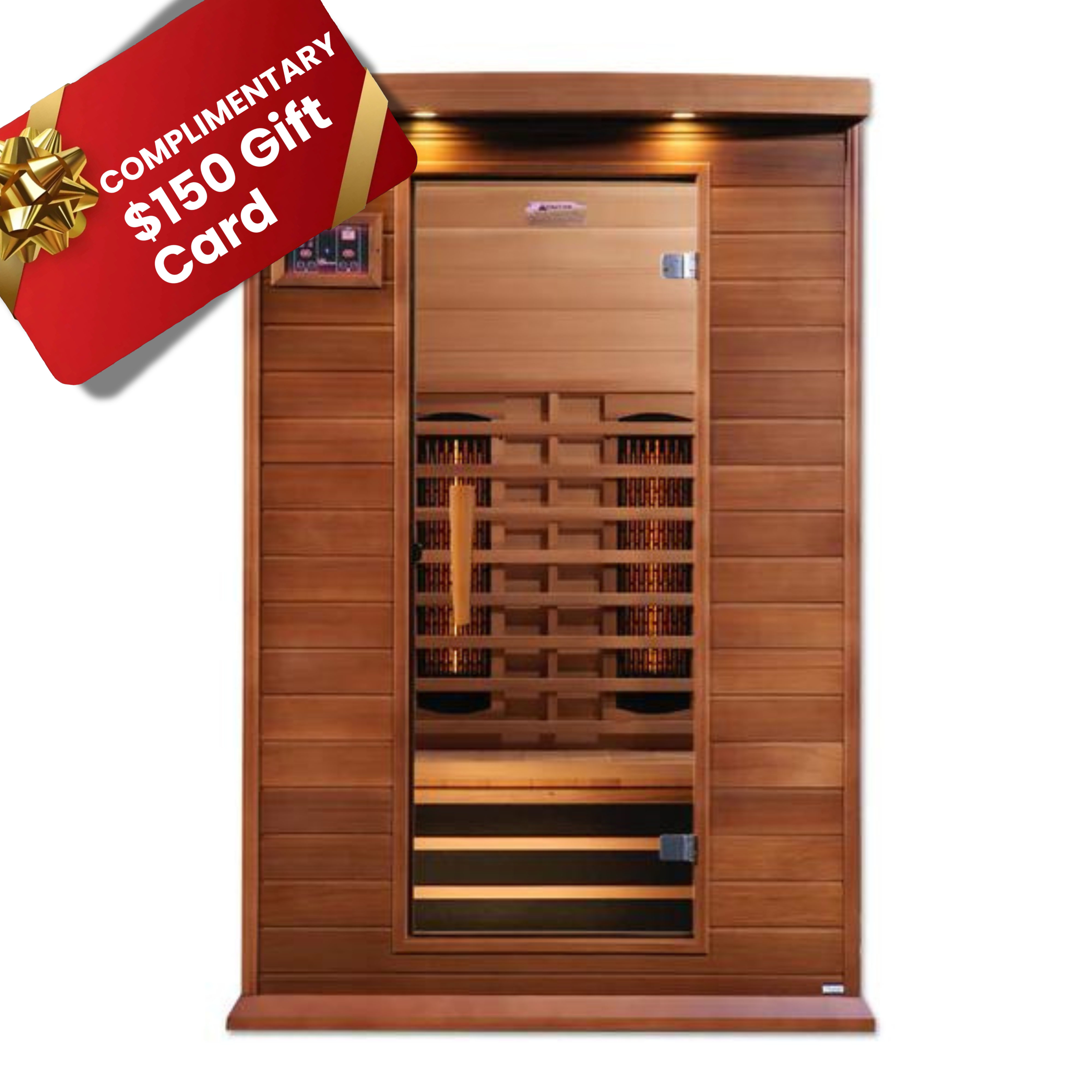 Maxxus Cedar Full-Spectrum / Near Zero EMF Far IR Indoor Sauna 2 Person, Canadian Red Cedar (MX-M206-01-FS)