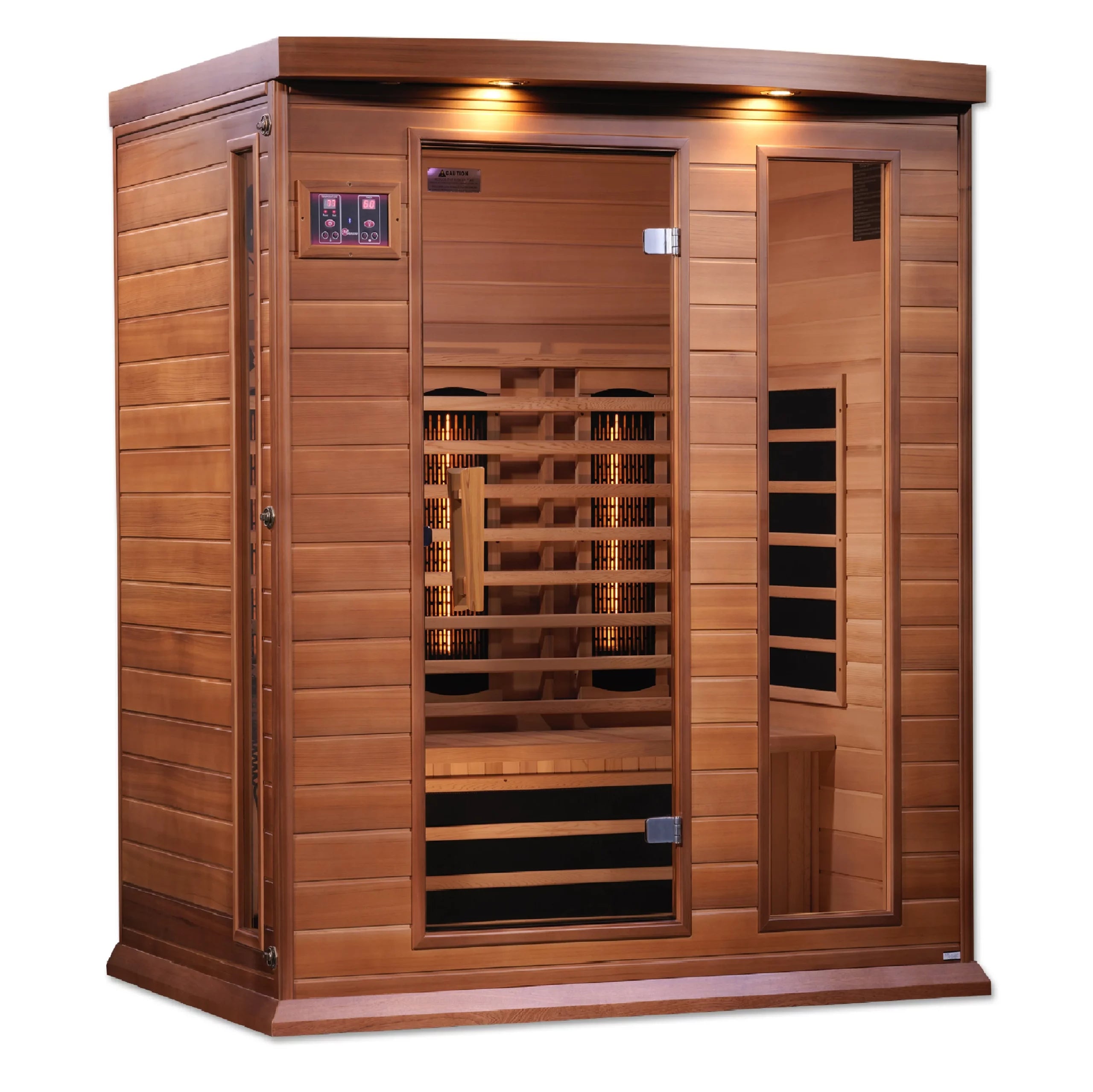 Maxxus Saunas Cedar Full-Spectrum / Near Zero EMF Far IR Indoor Sauna 3 Person, Canadian Red Cedar (MX-M306-01-FS CED)