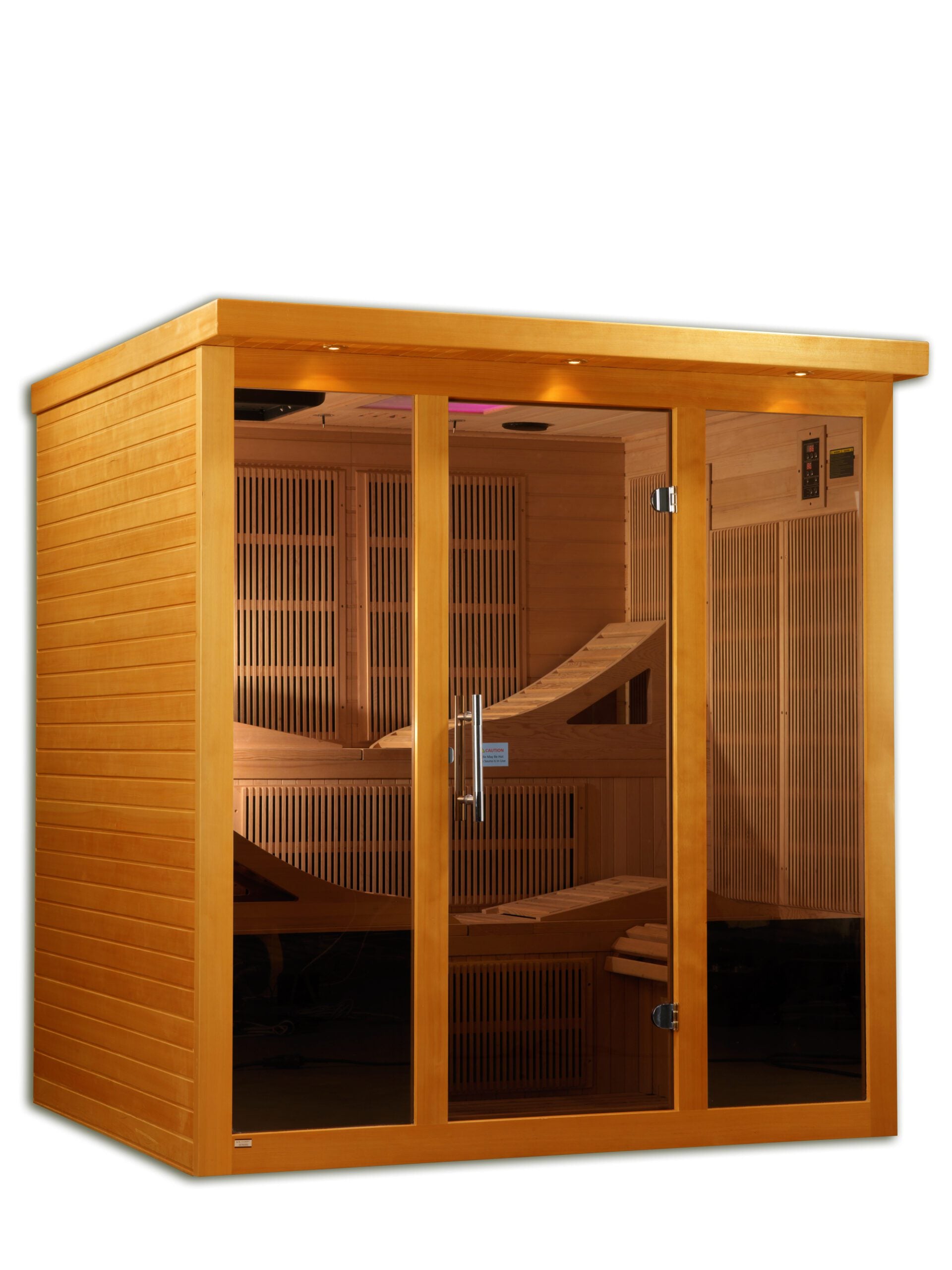 Golden Designs ELITE GDINA Low EMF Far Infrared Indoor Sauna, Natural Hemlock (GDI-6106-01)