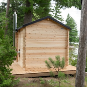 Dundalk LeisureCraft Canadian Timber Georgian Cabin Cedar Traditional Steam Sauna, Outdoor/Indoor (CTC88W)