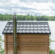 Dundalk LeisureCraft Canadian Timber Georgian Cabin Cedar Traditional Steam Sauna, Outdoor/Indoor (CTC88W)