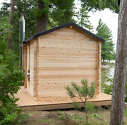 Dundalk LeisureCraft Canadian Timber Georgian Cabin Cedar Traditional Steam Sauna, Outdoor/Indoor (CTC88W)