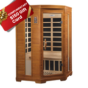 Dynamic Saunas Heming Ultra Low EMF 2 Person Indoor Sauna, Natural Hemlock (DYN-6225-02 Elite)