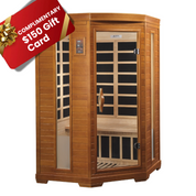 Dynamic Saunas Hemming Low EMF 2 Person Indoor Sauna, Natural Hemlock (DYN-6225-02)