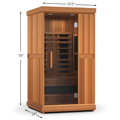 Finnmark FD-1 — 1-Person Full Spectrum Infrared Sauna | FD-KN001 - Complimentary Backrest Included