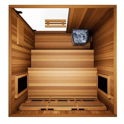 Finnmark 2 Person FD-4 Trinity Infrared & Steam Sauna Combo - Complimentary Backrest Included