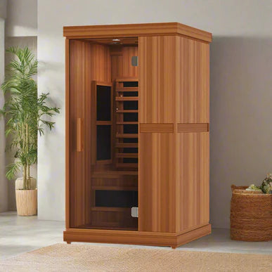 Finnmark FD-1 — 1-Person Full Spectrum Infrared Sauna | FD-KN001 - Complimentary Backrest Included