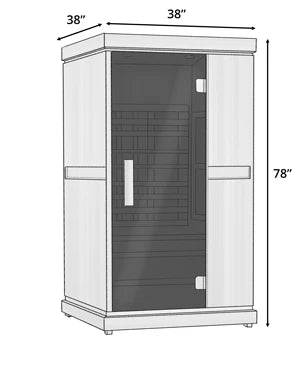 Finnmark FD-1 — 1-Person Full Spectrum Infrared Sauna | FD-KN001 - Complimentary Backrest Included