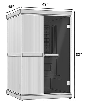 Finnmark 2 Person FD-4 Trinity Infrared & Steam Sauna Combo - Complimentary Backrest Included