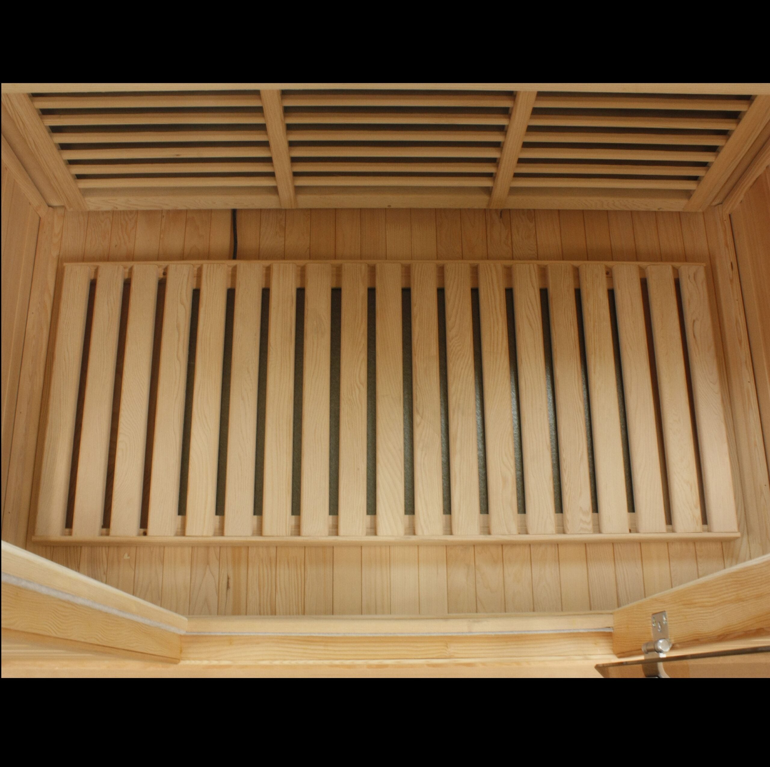 Maxxus 3 Person Corner Near Zero EMF FAR Infrared Dry Indoor Sauna in Canadian Hemlock (MX-K356-01-ZF)