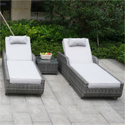 Direct Wicker Outdoor Wicker Chaise Lounge with Armrest PAL-1127B