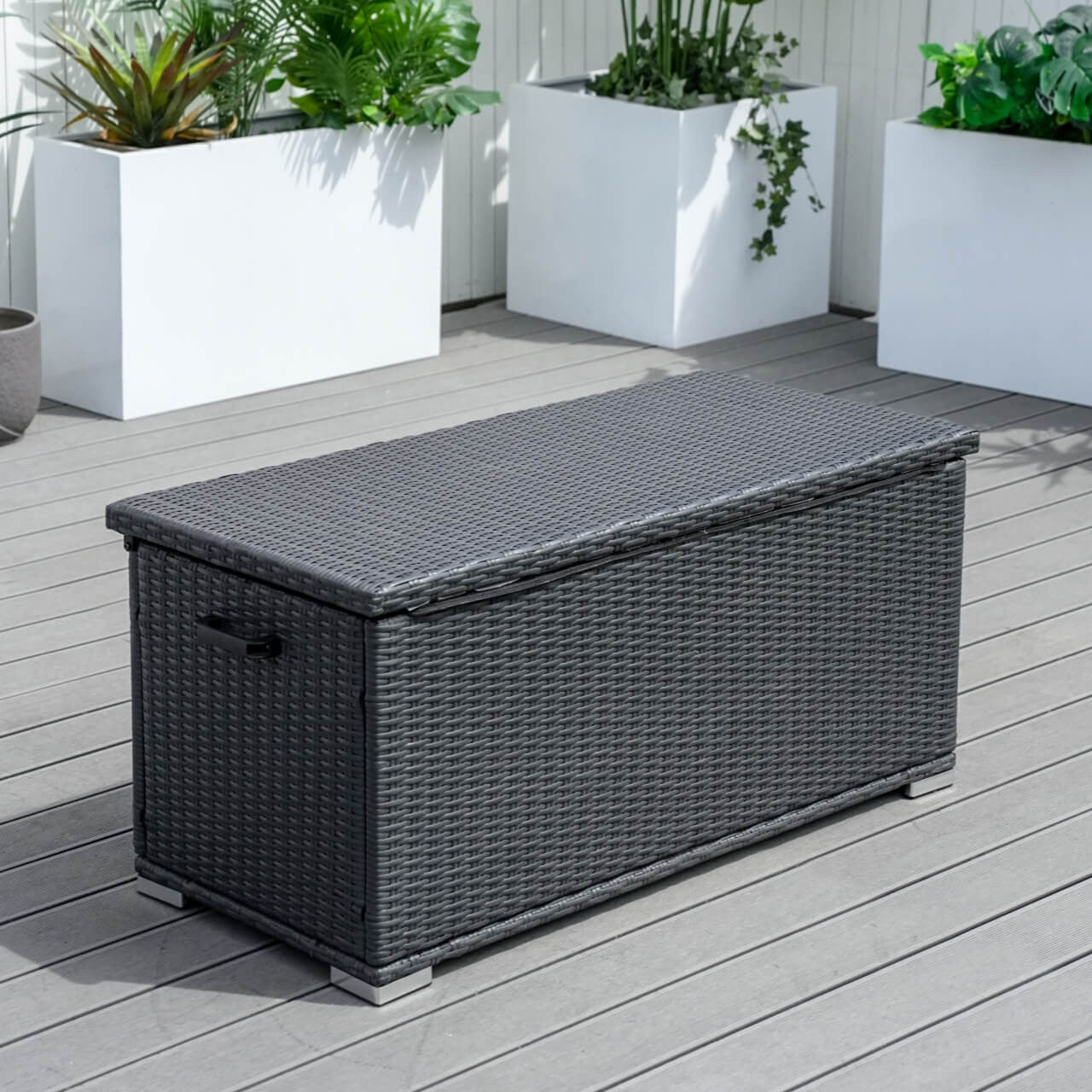 Outdoor Iron Rattan Storage Box - PA-3256-I