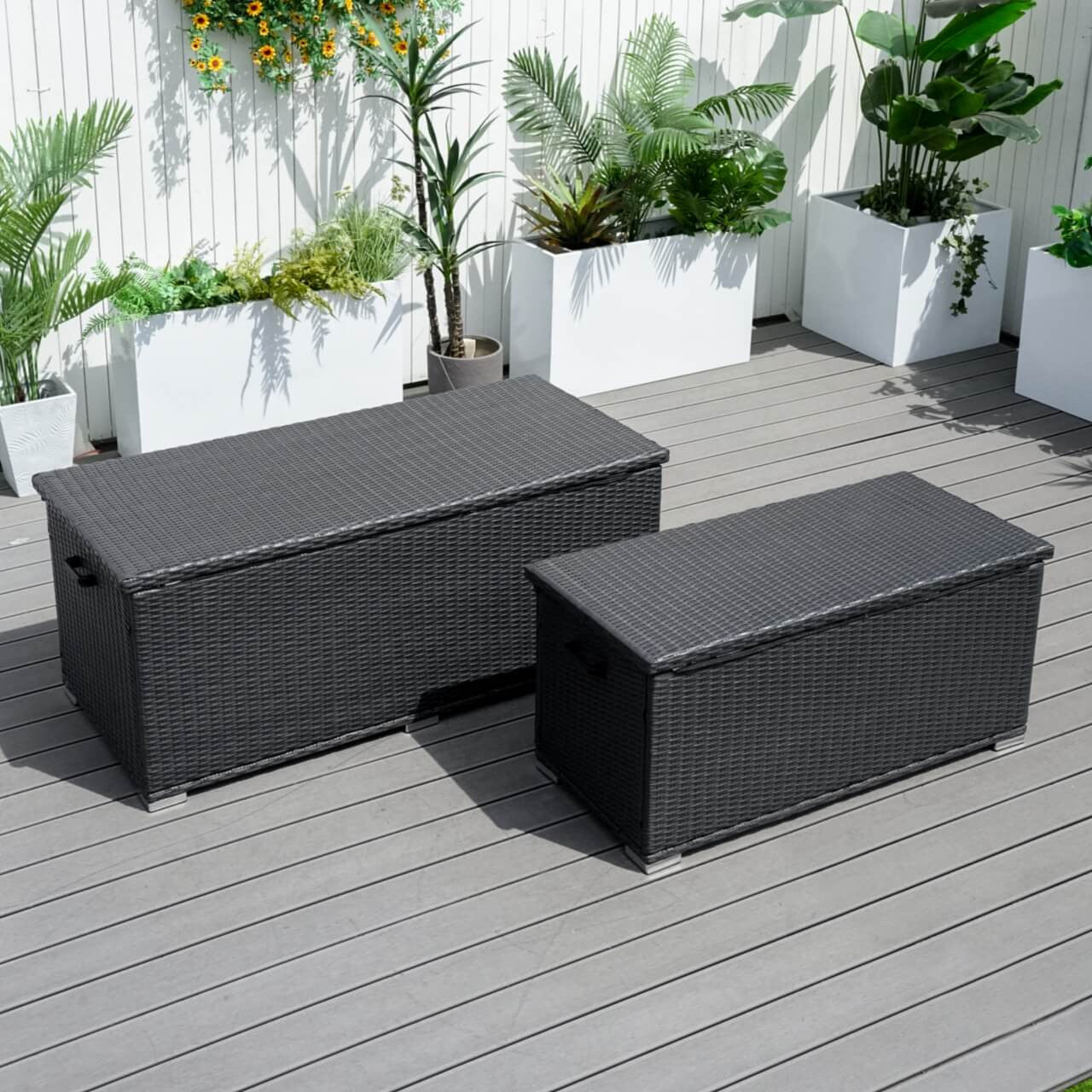 Outdoor Iron Rattan Storage Box - PA-3256-I