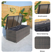 Outdoor Iron Rattan Storage Box - PA-3256-I