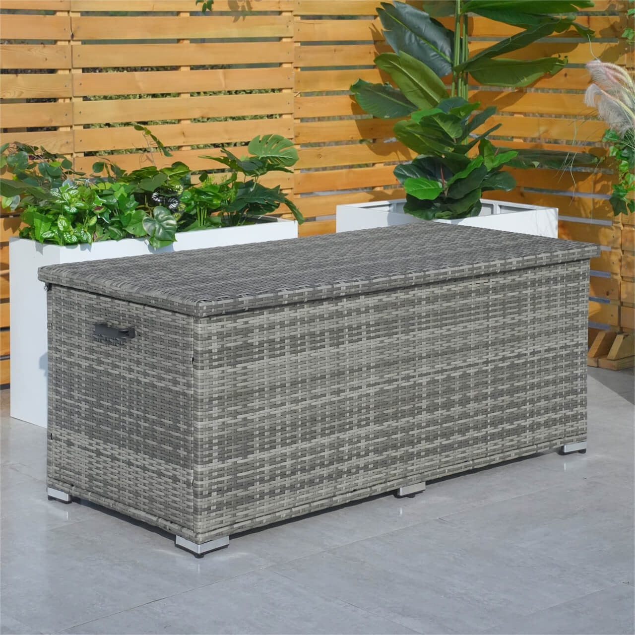 Outdoor Iron Rattan Storage Box - PA-3256-I